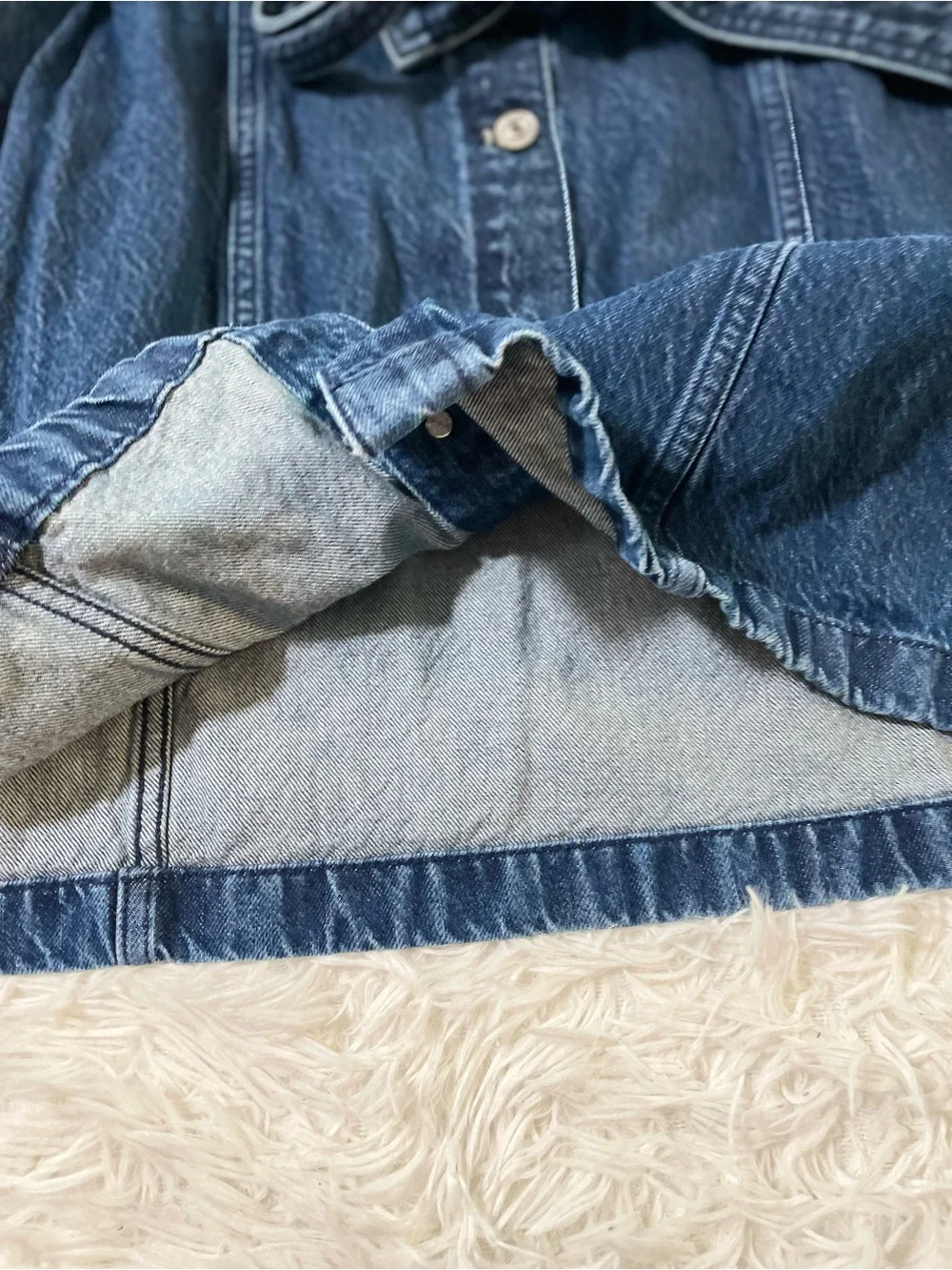 Abercrombie & Fitch Utility 90s Y2K Western Cowgirl Belted Denim Jean Dress L - Picture 4 of 13